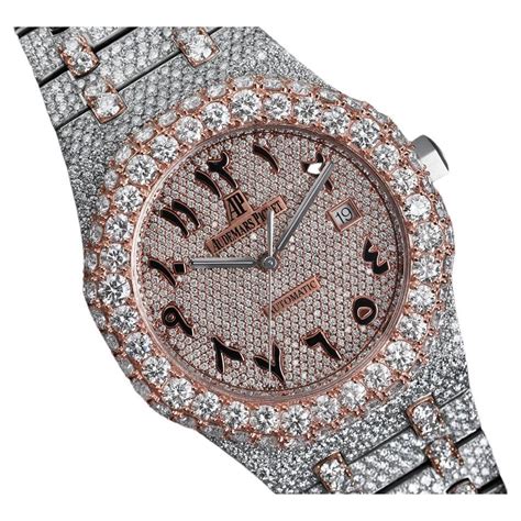 fake diamond encrusted watches|diamond watches iced out.